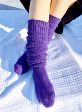 画像をギャラリービューアに読み込む, E.Gスミス カラールーズソックス 110cm丈 パープル(紫色) E.G.SMITH EGL500121