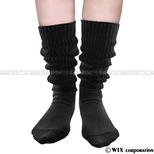 画像をギャラリービューアに読み込む, E.Gスミス ルーズソックス 34cm丈 ブラック(黒) E.G.SMITH EGL500114