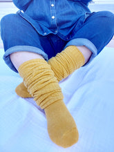 画像をギャラリービューアに読み込む, E.Gスミス　カラールーズソックス　110cm丈　イエロー（黄色）　E.G.SMITH　EGL500121
