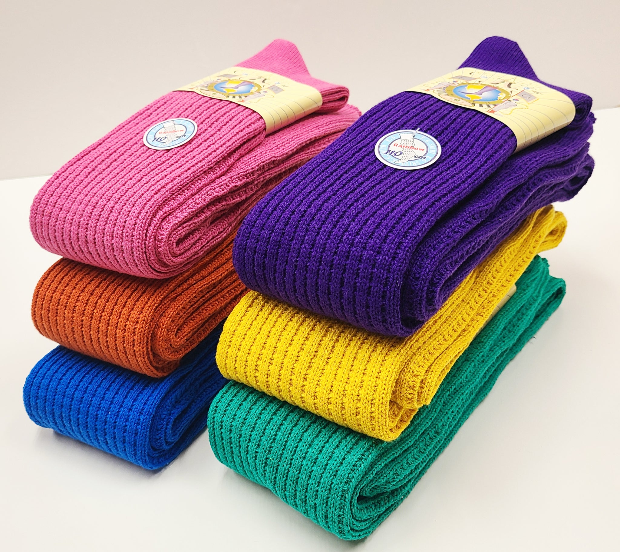 E.Gスミス カラールーズソックス 110cm丈 ピンク（桃色） E.G.SMITH